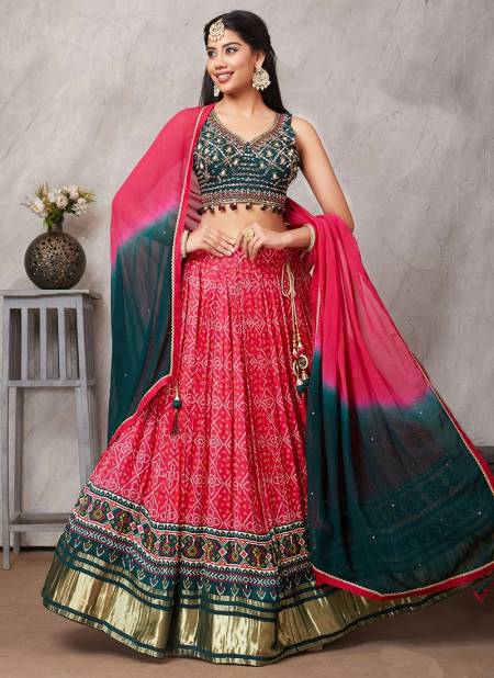Pink Colour Ishanvi Fancy Ethnic Wear New Latest Designer Crape Lehenga Choli Collection 12223